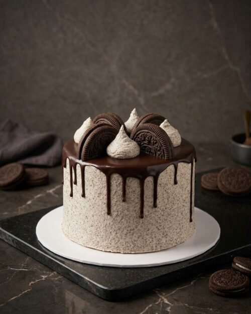 Cookies & Cream Drip Masterpiece - 1KG Chocolate cake