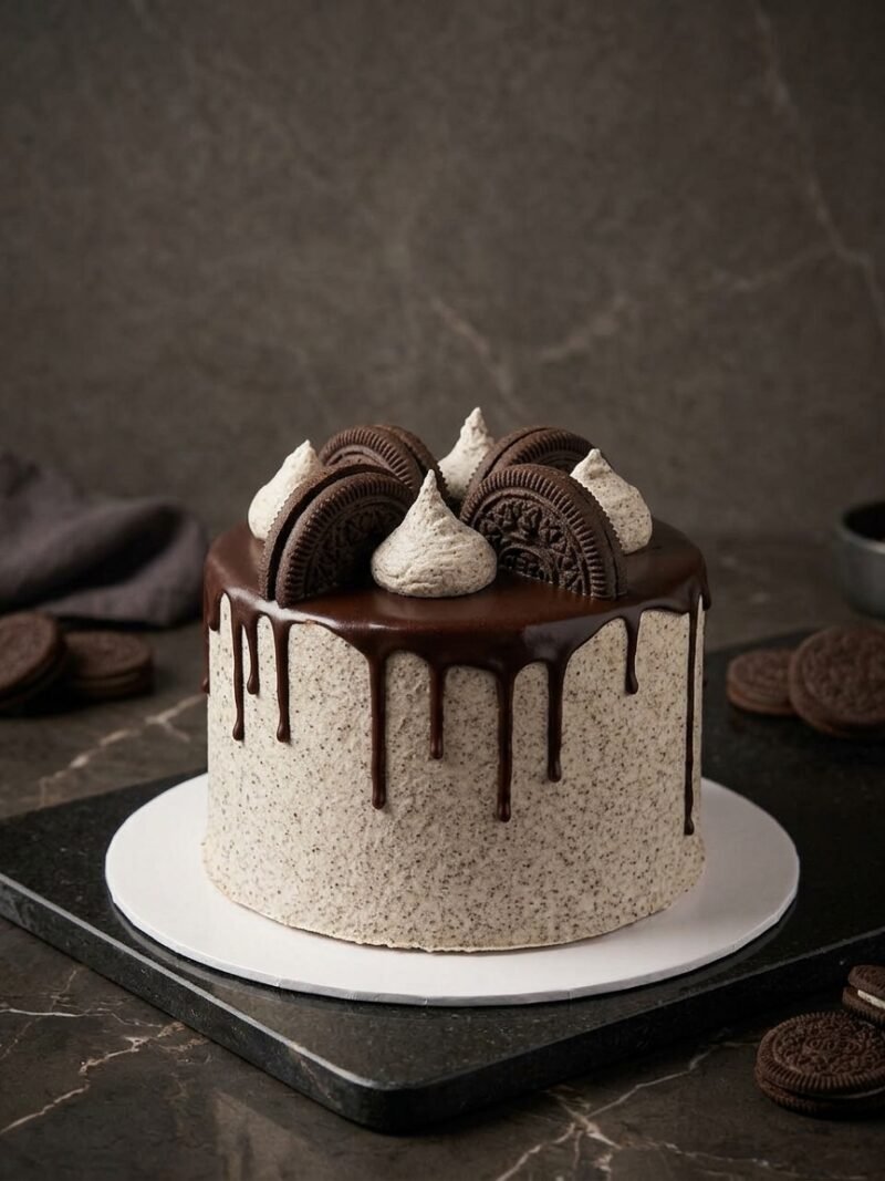 Cookies & Cream Drip Masterpiece - 1KG Chocolate cake
