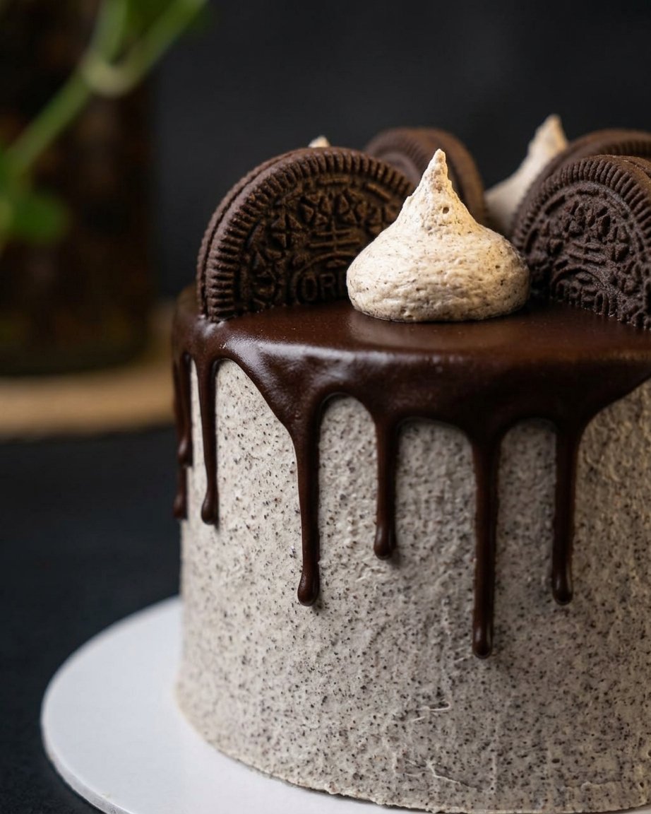Cookies & Cream Drip Masterpiece - 1KG Chocolate cake (2) Cookies & Cream Drip Masterpiece - 1KG Chocolate cake