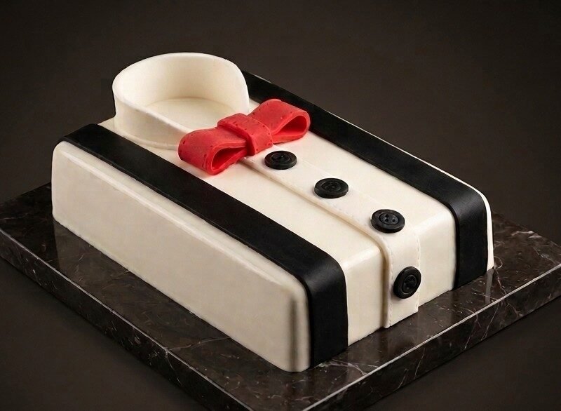 Gentleman Cake - 1KG Ribbon Cake