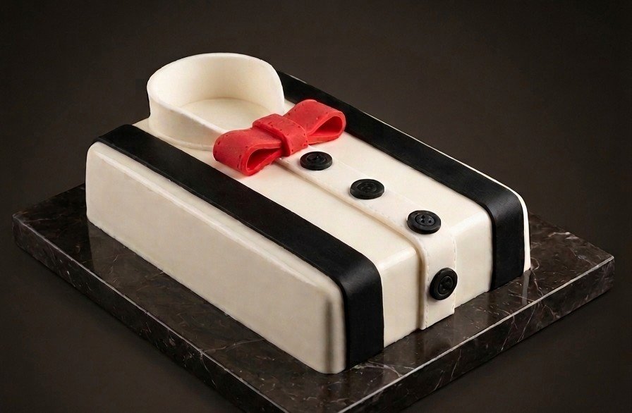Gentleman (1) Gentleman Cake - 1KG Ribbon Cake