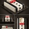Gentleman (2) Gentleman Cake - 1KG Ribbon Cake