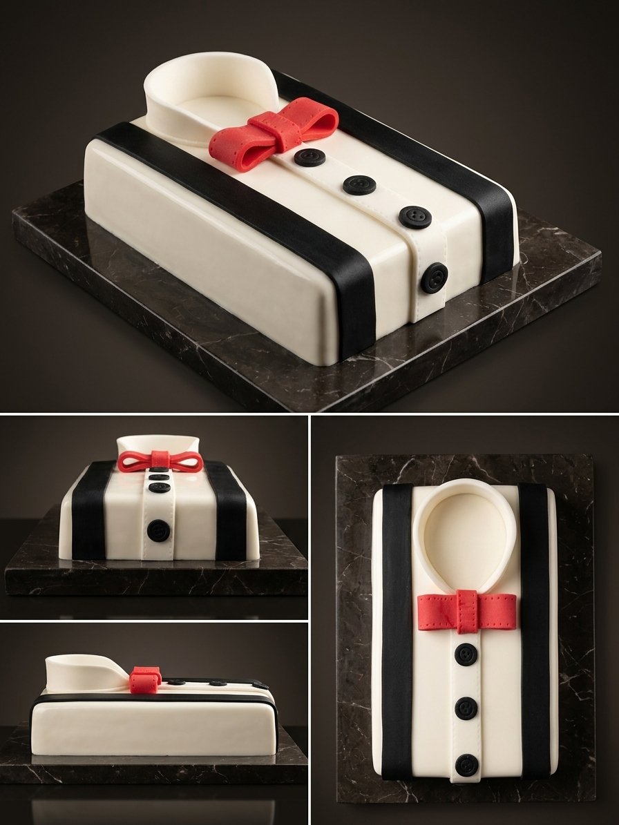 Gentleman (2) Gentleman Cake - 1KG Ribbon Cake