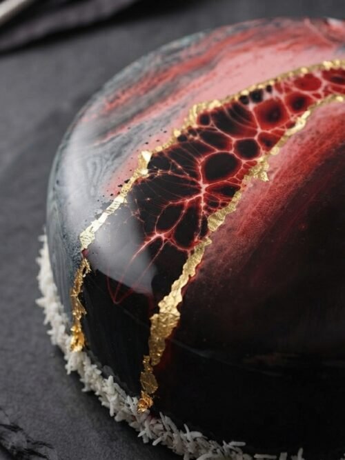 Lava Mirror Glaze Cake - 1KG  Mirror Glaze Cake