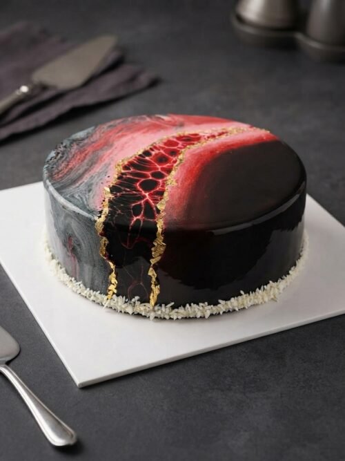 Lava Mirror Glaze Cake - 1KG  Mirror Glaze Cake