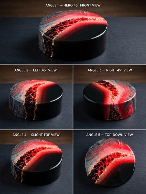 Lava Mirror Glaze Cake - 1KG  Mirror Glaze Cake