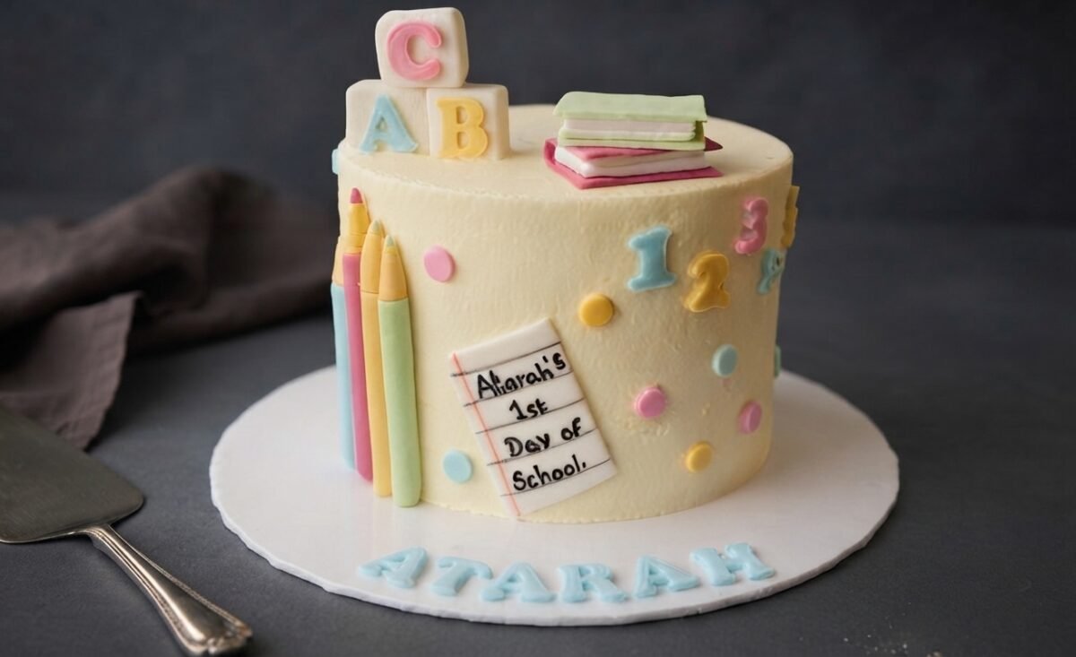 Little ABC (1) Little ABC - 1KG Ribbon Cake