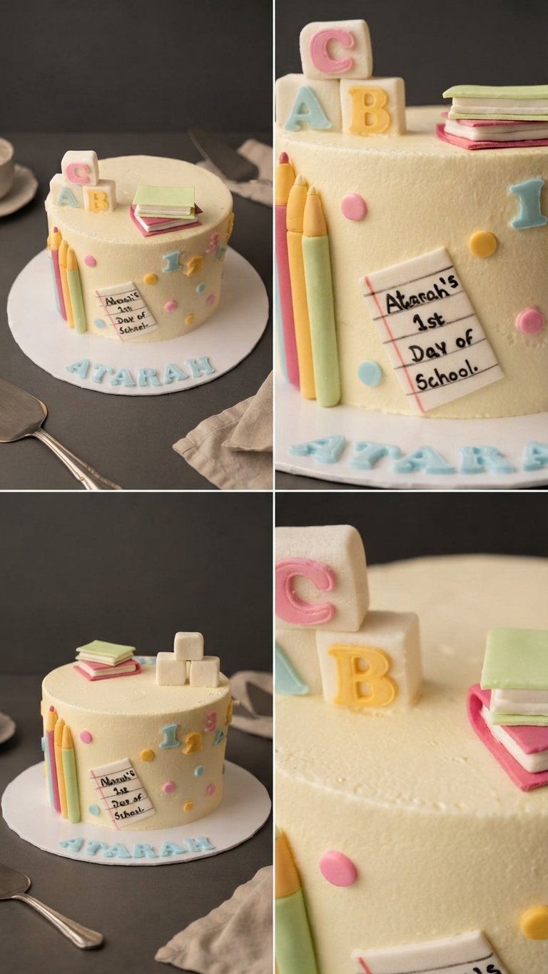 Little ABC (2) Little ABC - 1KG Ribbon Cake