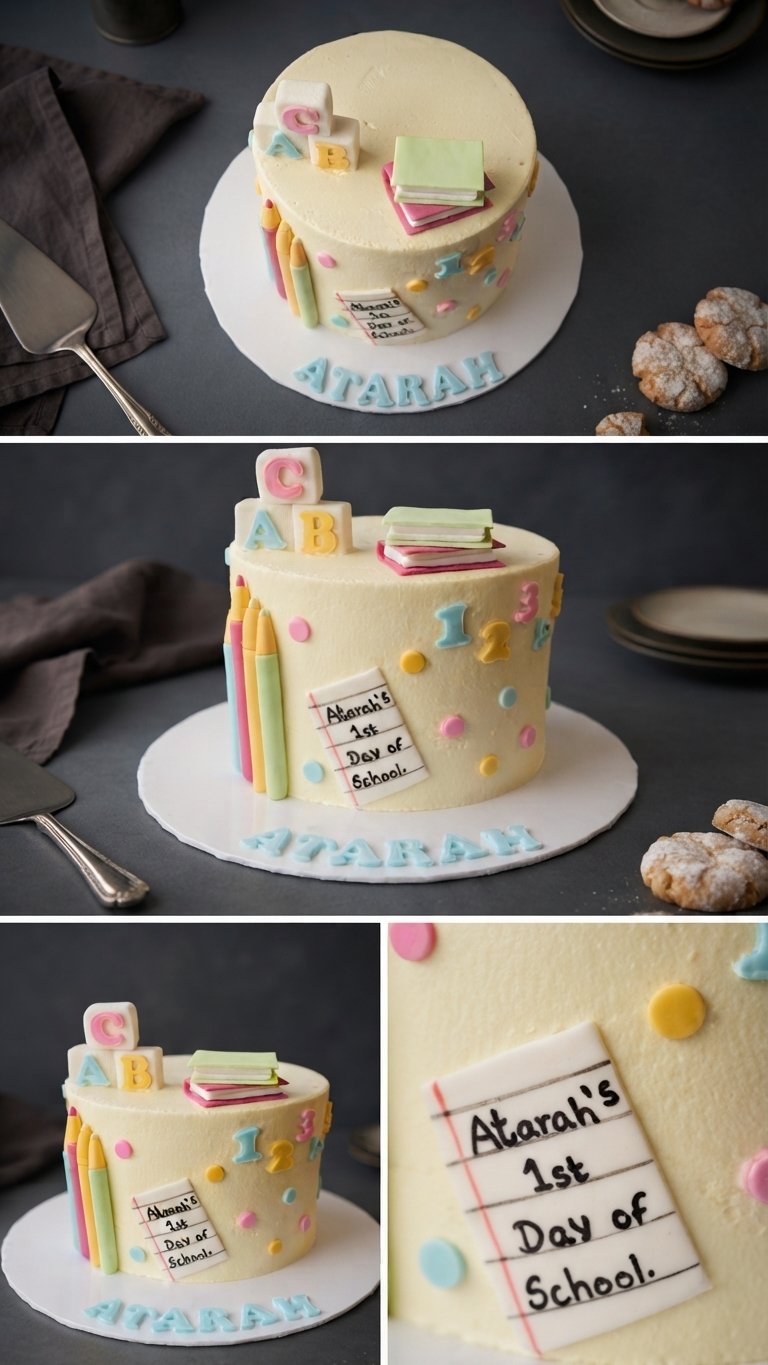 Little ABC (4) Little ABC - 1KG Ribbon Cake