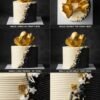Monochrome Gold Cake - 1KG Butter Chocolate Cake Monochrome Gold Cake - 1KG Butter Chocolate Cake