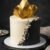 Monochrome Gold Cake - 1KG Butter Chocolate Cake