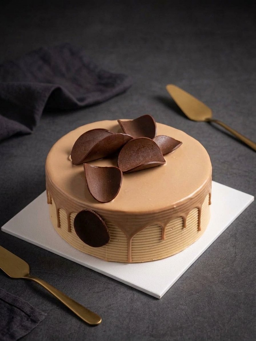 Velvet Mocha Drip - 1KG Sponge Gateau Cake